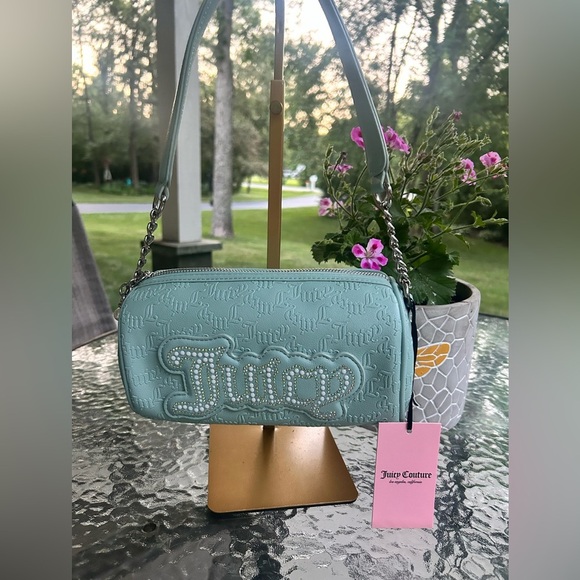 Juicy Couture Handbags - NWT- Juicy Couture Teal Shoulder Bag